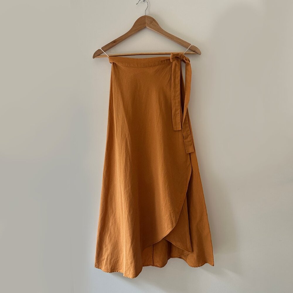 Aritzia Wilfred Linen Wrap Skirt Size xs